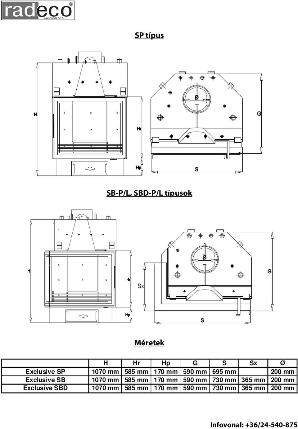 SB 1070 mm 585 mm 170 mm 590 mm 730 mm 365 mm 200 mm Exclusive SBD