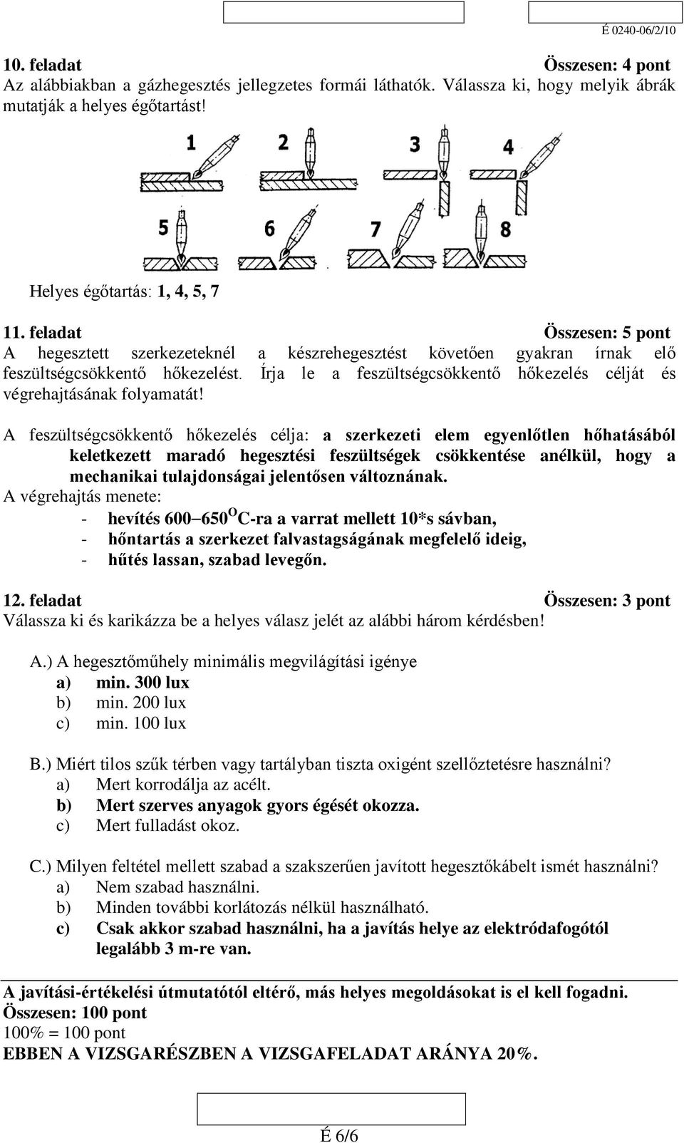 Írja le a feszültségcsökkentő hőkezelés célját és végrehajtásának folyamatát!