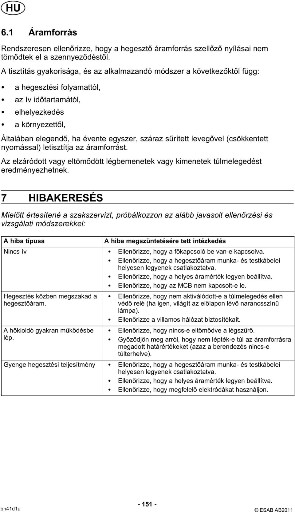 sűrített levegővel (csökkentett nyomással) letisztítja az áramforrást. Az elzáródott vagy eltömődött légbemenetek vagy kimenetek túlmelegedést eredményezhetnek.