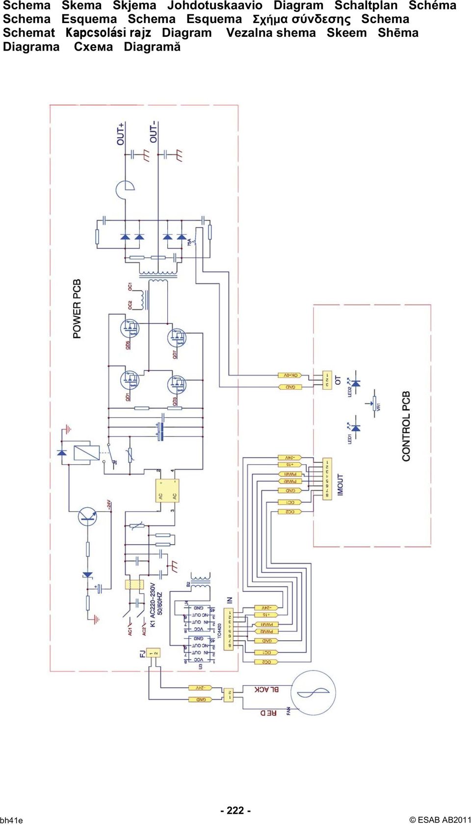Schema Schemat Kapcsolási rajz Diagram Vezalna shema