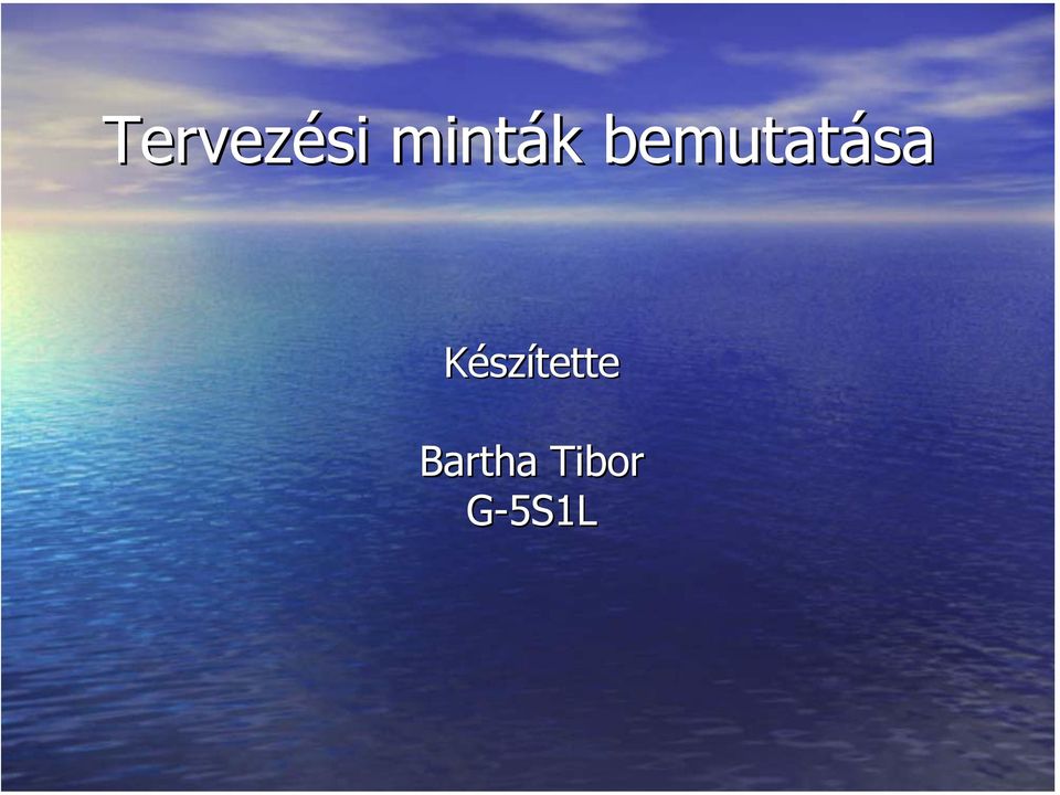 bemutatása