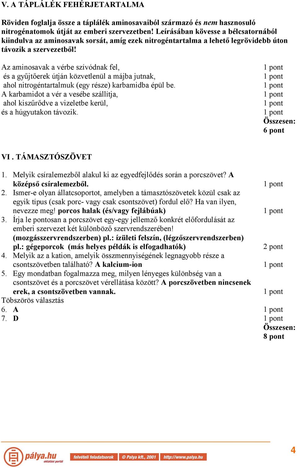 z aminosavak a vérbe szívódnak fel, és a gyűjtőerek útján közvetlenül a májba jutnak, ahol nitrogéntartalmuk (egy része) karbamidba épül be.