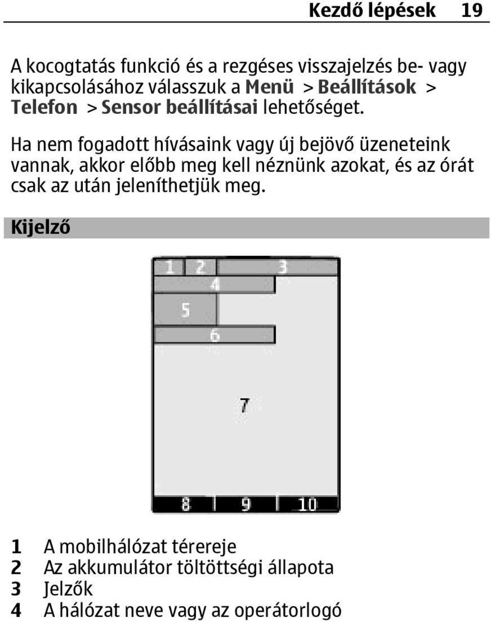 Ha nem fogadott hívásaink vagy új bejövő üzeneteink vannak, akkor előbb meg kell néznünk azokat, és az