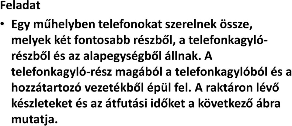 A telefonkagyló-rész magából a telefonkagylóból és a hozzátartozó