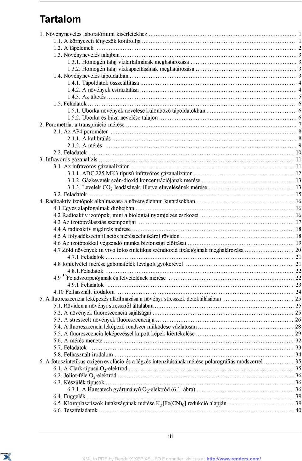 Növényélettani vizsgáló módszerek - PDF Ingyenes letöltés