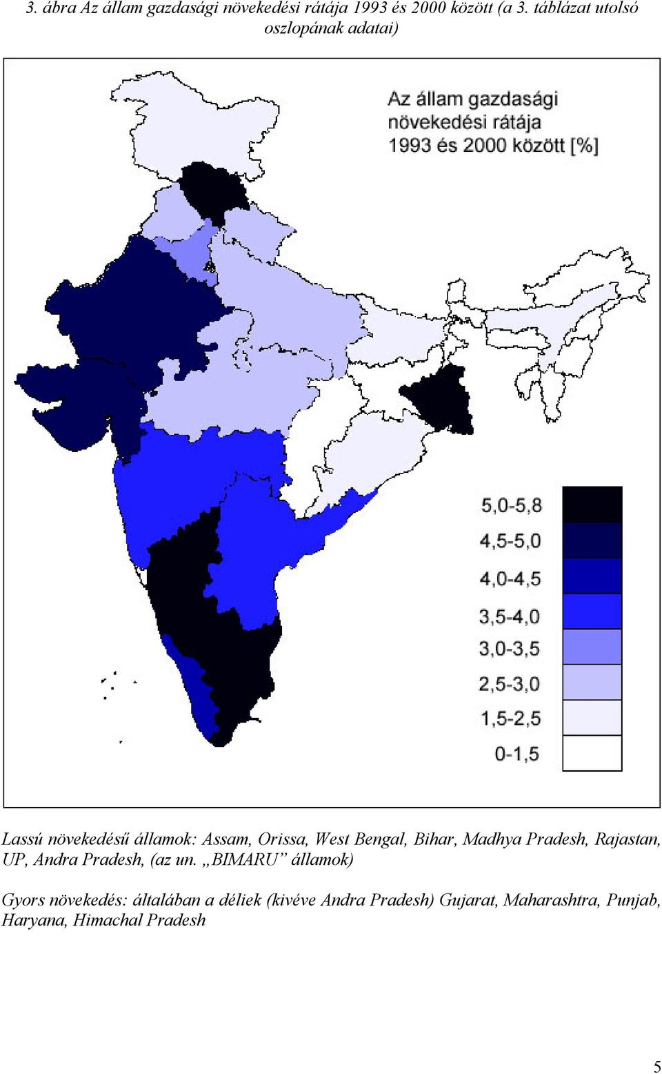 Bengal, Bihar, Madhya Pradesh, Rajastan, UP, Andra Pradesh, (az un.