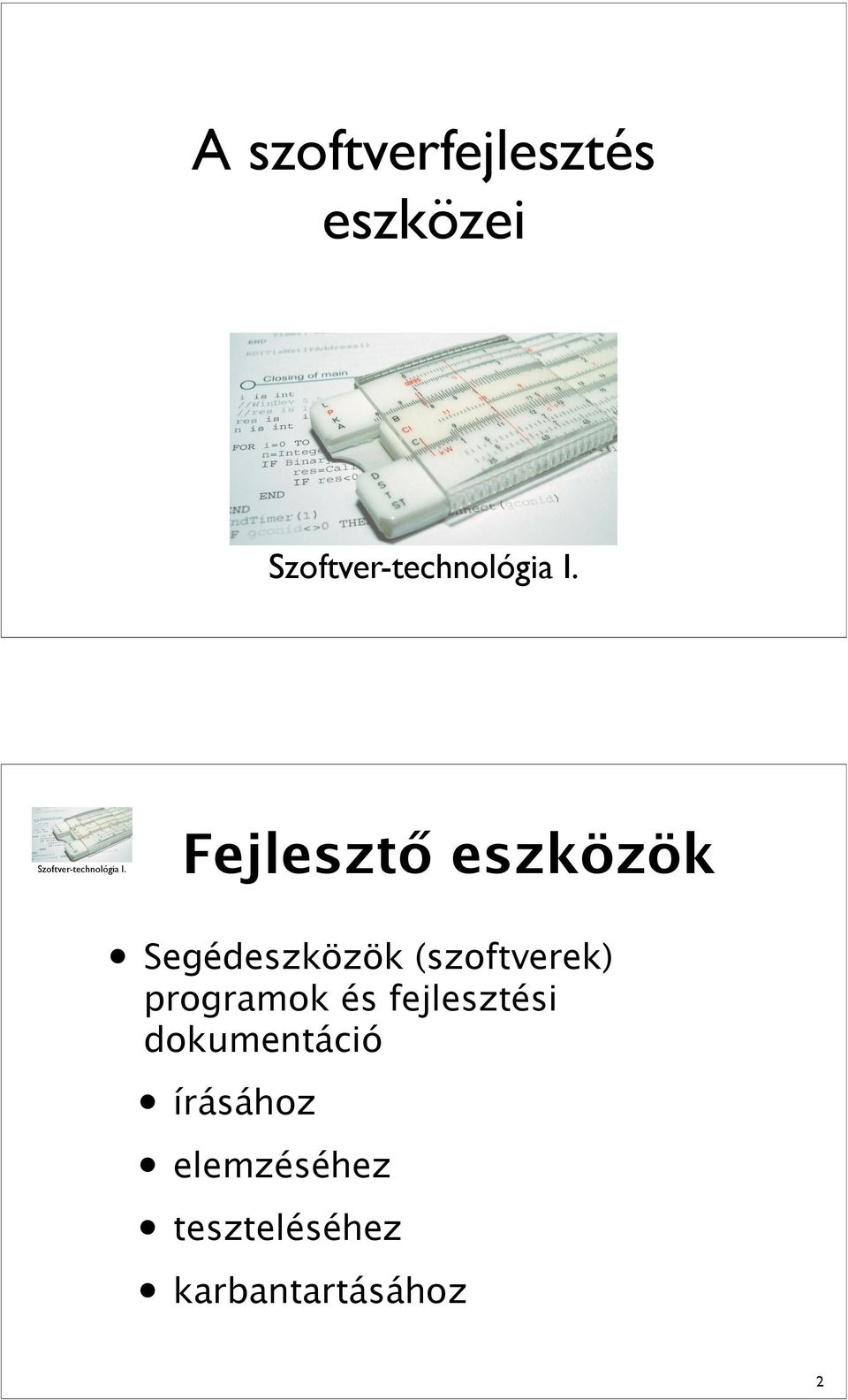 programok és fejlesztési dokumentáció
