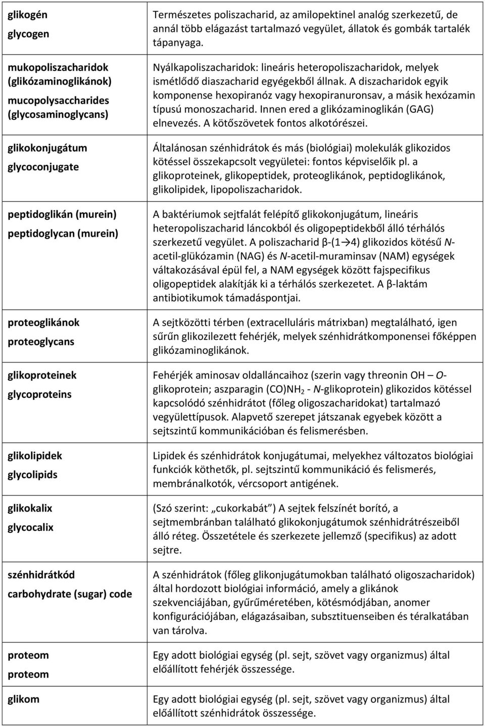 analóg szerkezetű, de annál több elágazást tartalmazó vegyület, állatok és gombák tartalék tápanyaga.