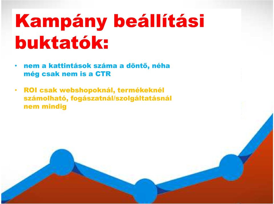 nem is a CTR ROI csak webshopoknál,