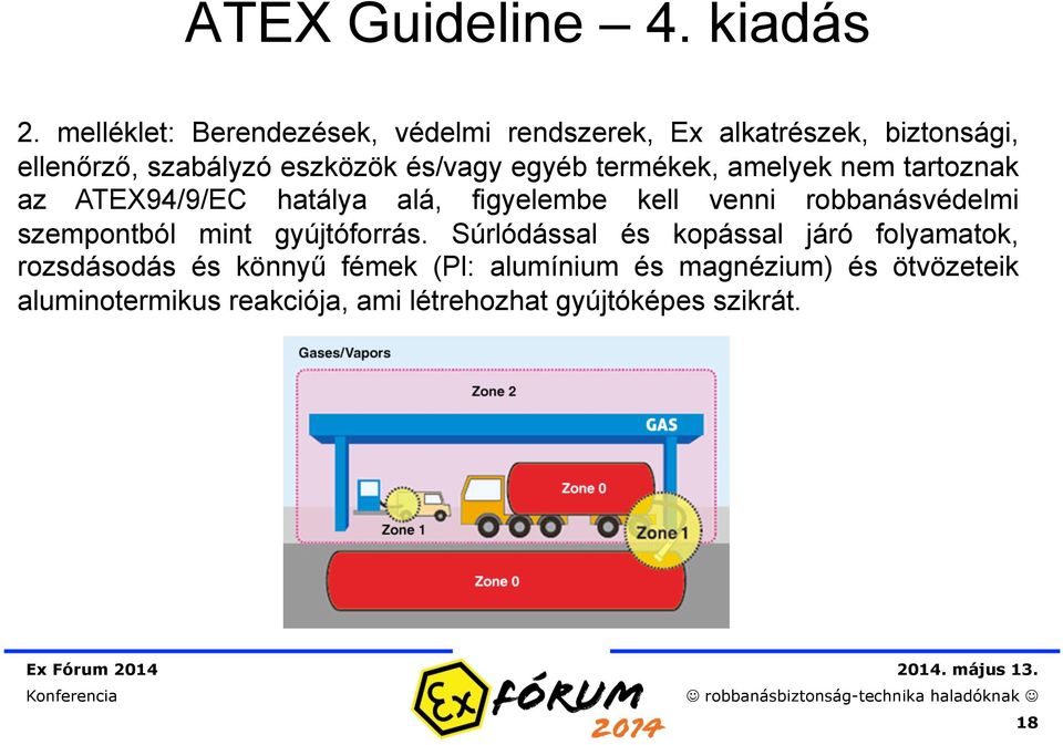 egyéb termékek, amelyek nem tartoznak az ATEX94/9/EC hatálya alá, figyelembe kell venni robbanásvédelmi