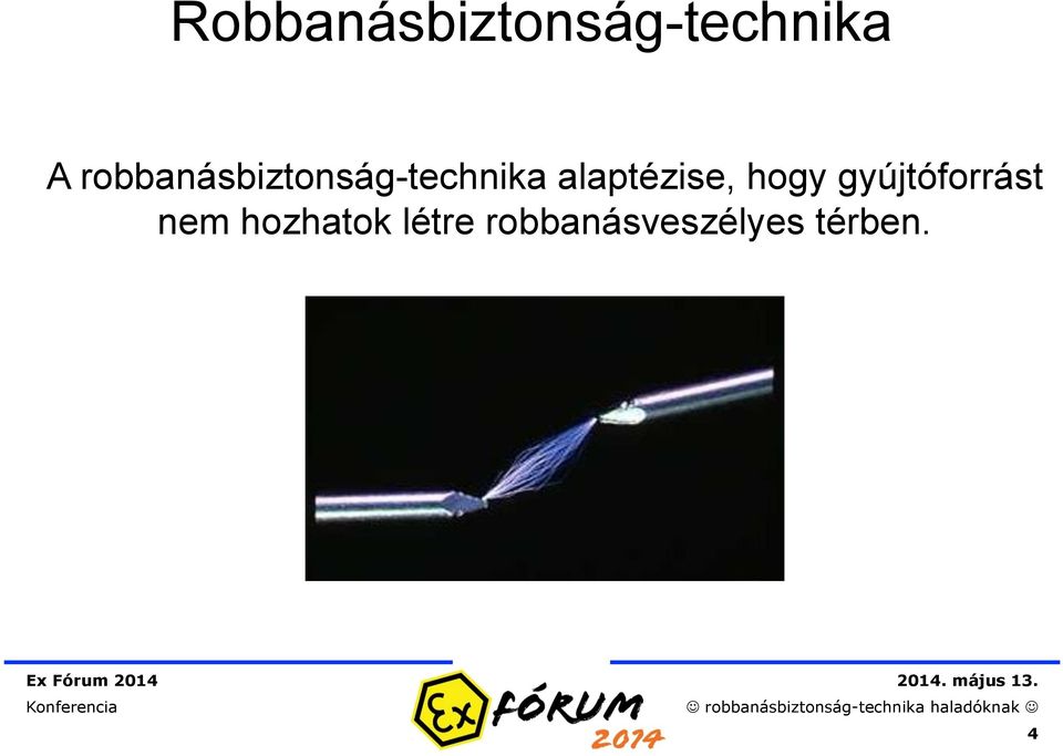 alaptézise, hogy gyújtóforrást