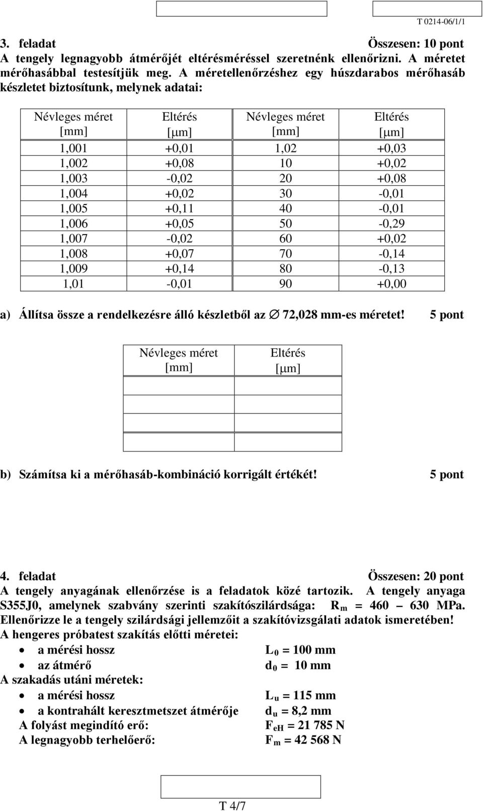 1,003-0,02 20 +0,08 1,004 +0,02 30-0,01 1,005 +0,11 40-0,01 1,006 +0,05 50-0,29 1,007-0,02 60 +0,02 1,008 +0,07 70-0,14 1,009 +0,14 80-0,13 1,01-0,01 90 +0,00 a) Állítsa össze a rendelkezésre álló