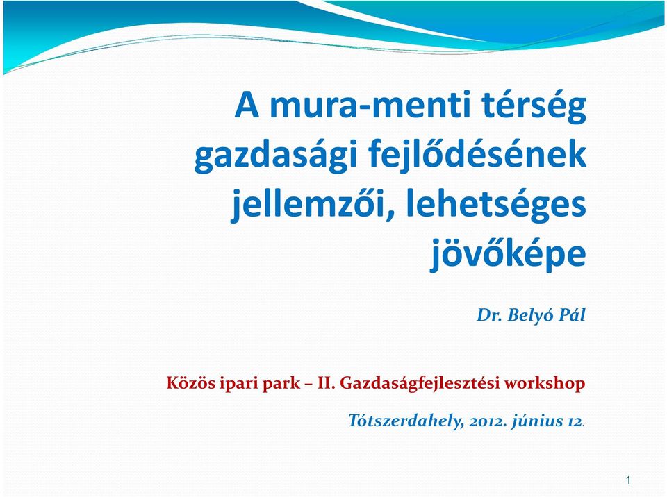 Belyó Pál Közös ipari park II.