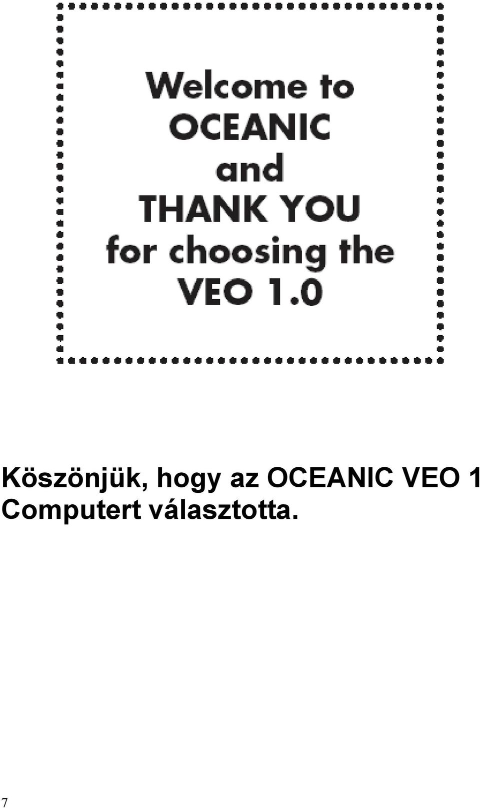 OCEANIC VEO 1