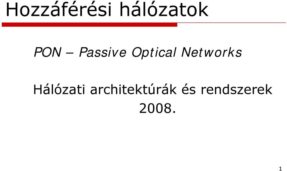 Networks Hálózati