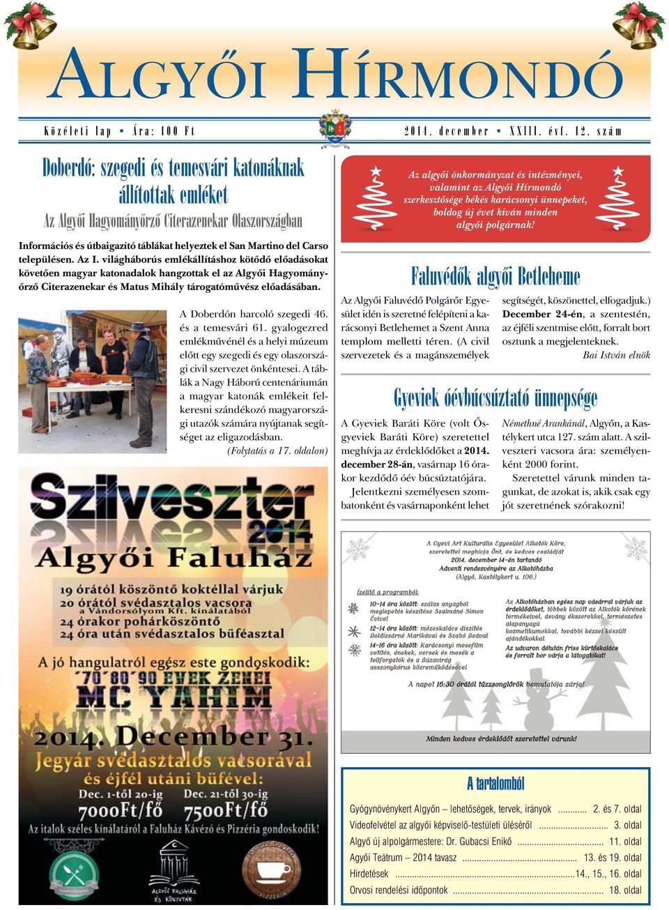 Doberdó: szegedi és temesvári katonáknak állítottak emléket - PDF Free  Download
