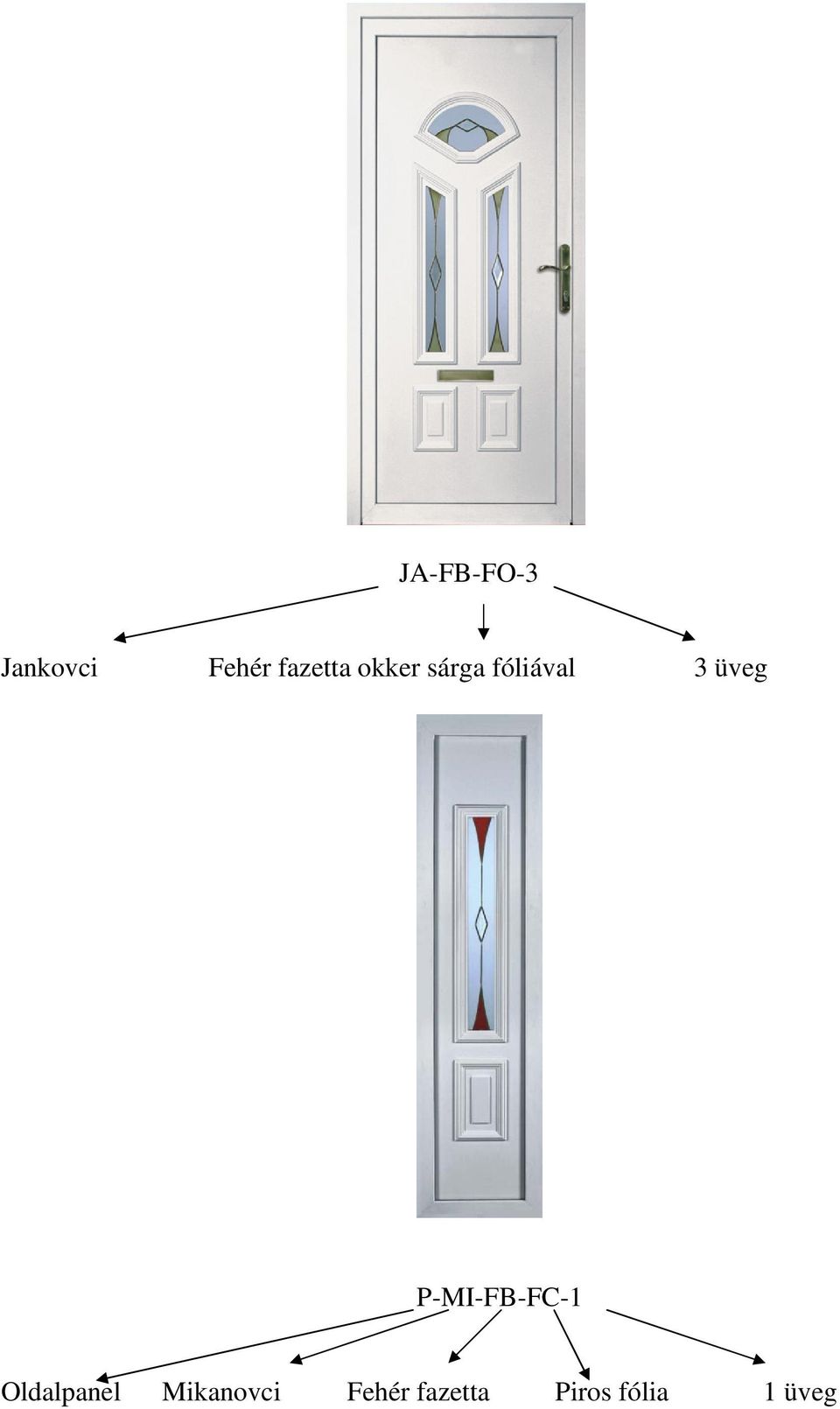 üveg P-MI-FB-FC-1 Oldalpanel