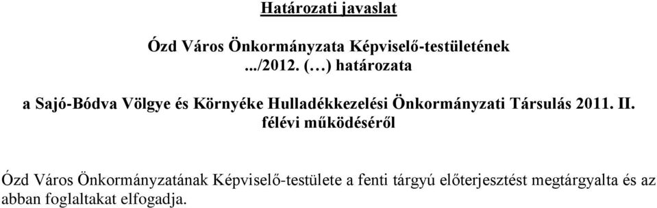 Társulás 2011. II.