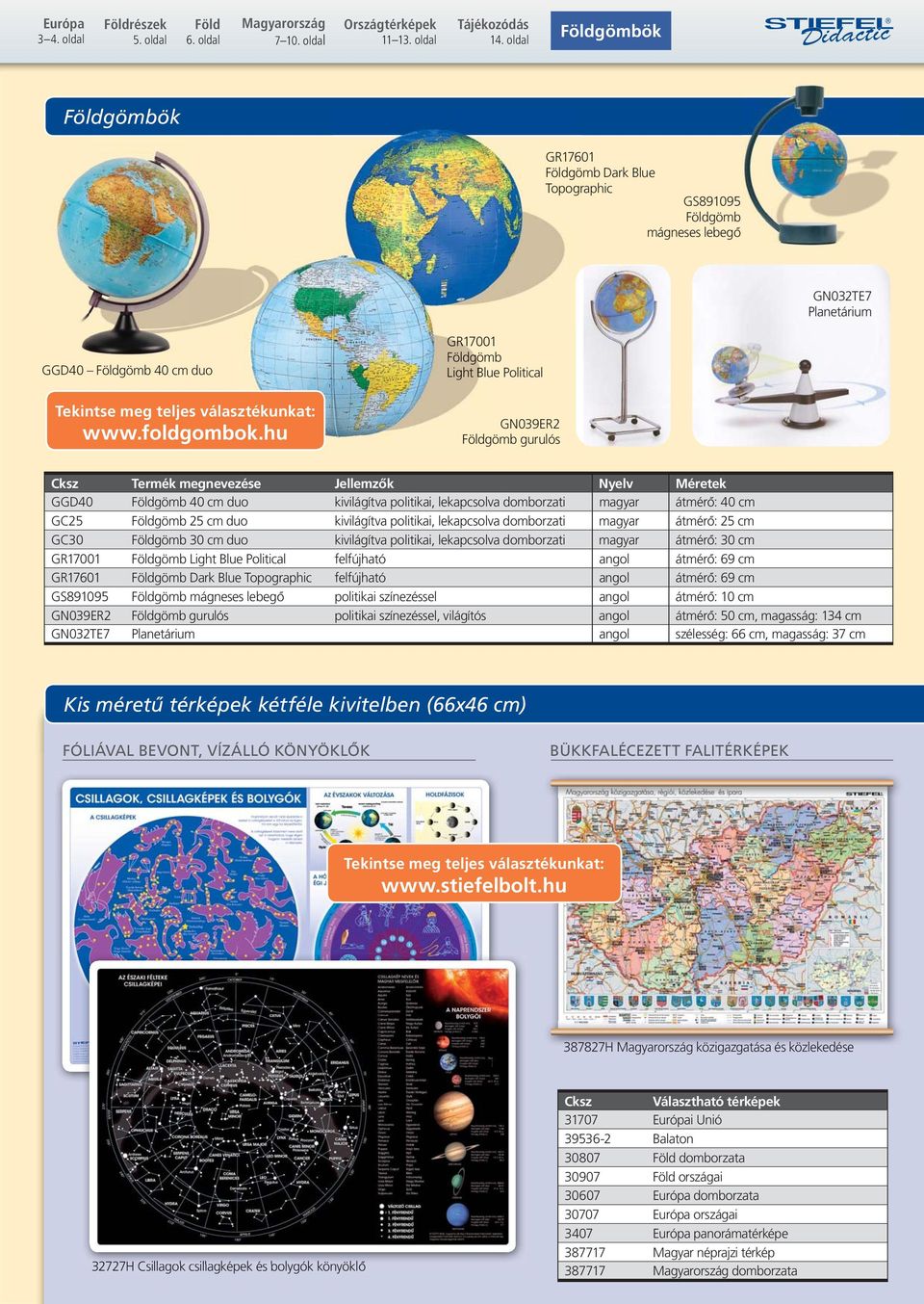 hu GR17001 Földgömb Light Blue Political GN039ER2 Földgömb gurulós Cksz Termék megnevezése Jellemzők Nyelv Méretek GGD40 Földgömb 40 cm duo kivilágítva politikai, lekapcsolva domborzati magyar