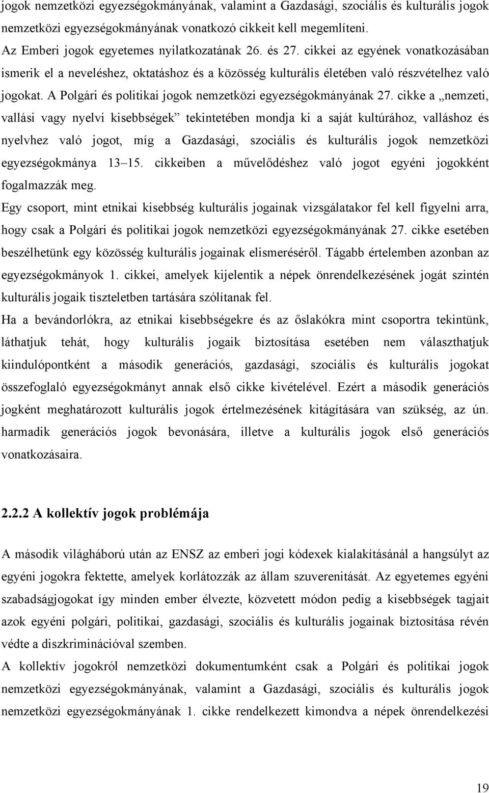 A Polgári és politikai jogok nemzetközi egyezségokmányának 27.