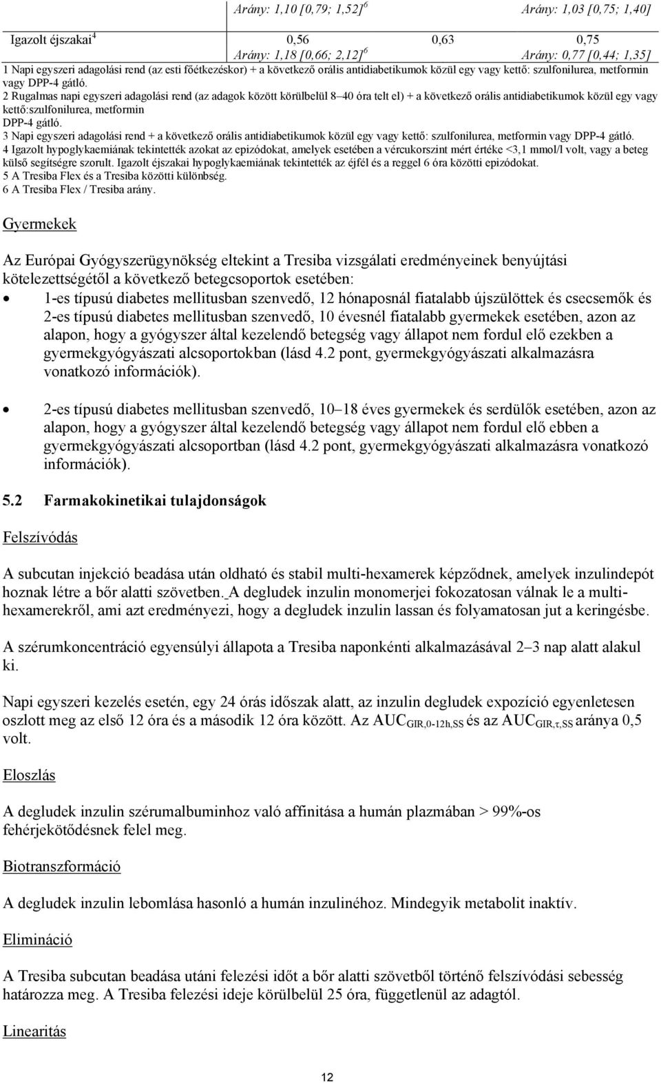 2 Rugalmas napi egyszeri adagolási rend (az adagok között körülbelül 8 40 óra telt el) + a következő orális antidiabetikumok közül egy vagy kettő:szulfonilurea, metformin DPP-4 gátló.