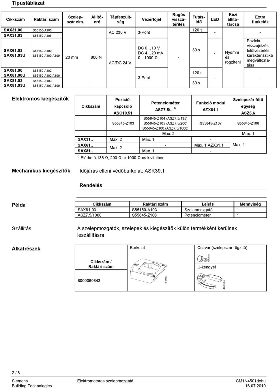 03U S55150-A100 S55150-A100-A100 S55150-A102 S55150-A102-A100 S55150-A103 S55150-A103-A100 DC 0 10 V DC 4 20 ma 20 mm 800 N 0 1000 Ω - AC/DC 24 V 30 s Nyomni és rögzíteni Extra funkciók 120 s 3-Pont