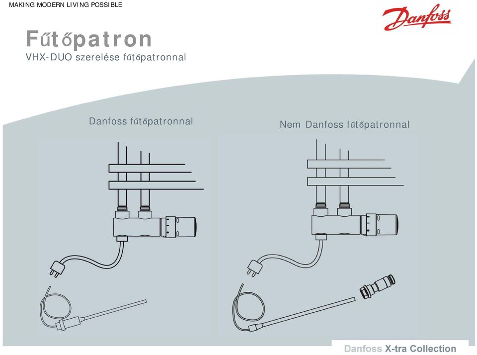 fűtőpatronnal Danfoss