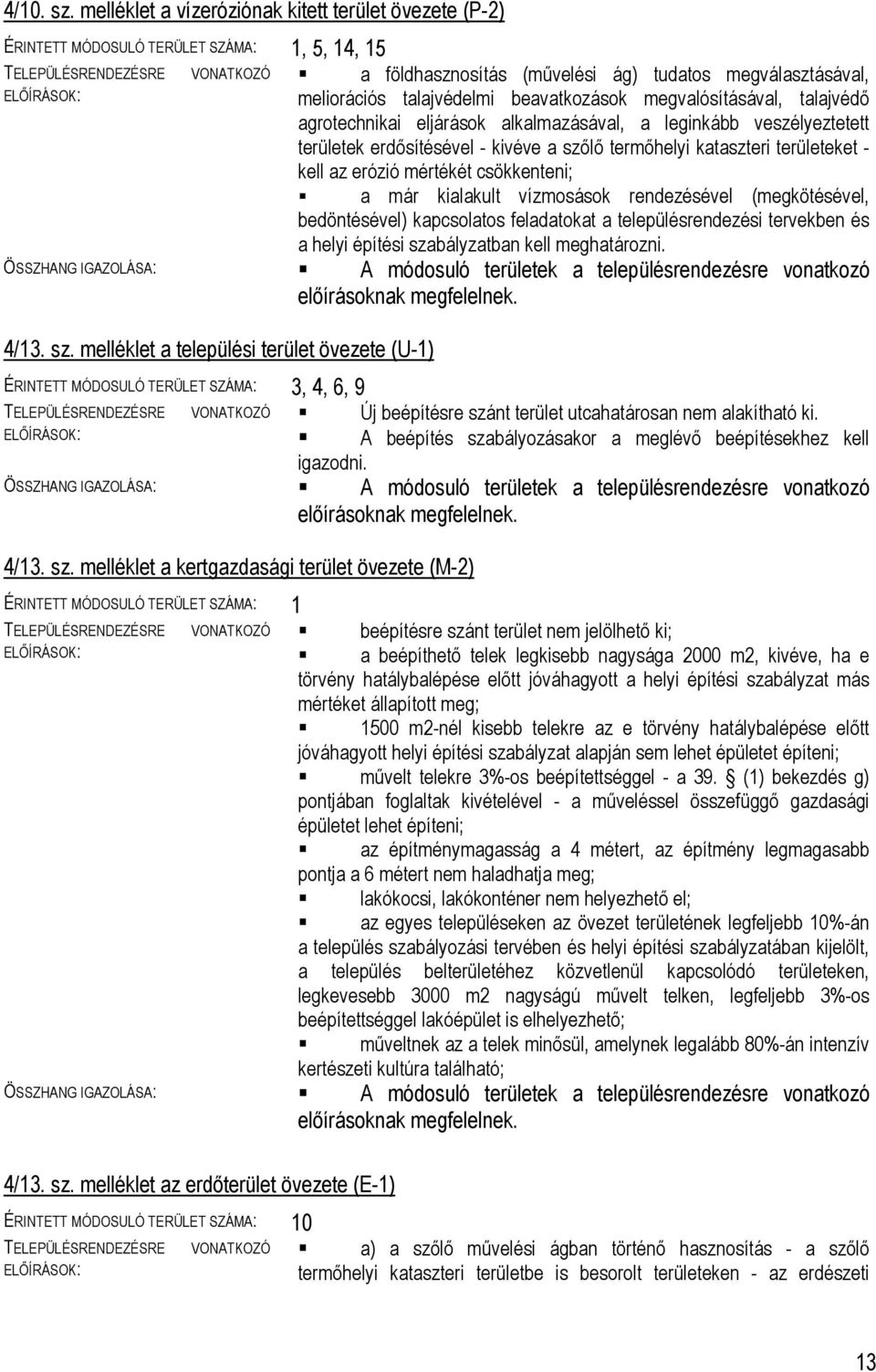 talajvédelmi beavatkozások megvalósításával, talajvédő agrotechnikai eljárások alkalmazásával, a leginkább veszélyeztetett területek erdősítésével - kivéve a szőlő termőhelyi kataszteri területeket -