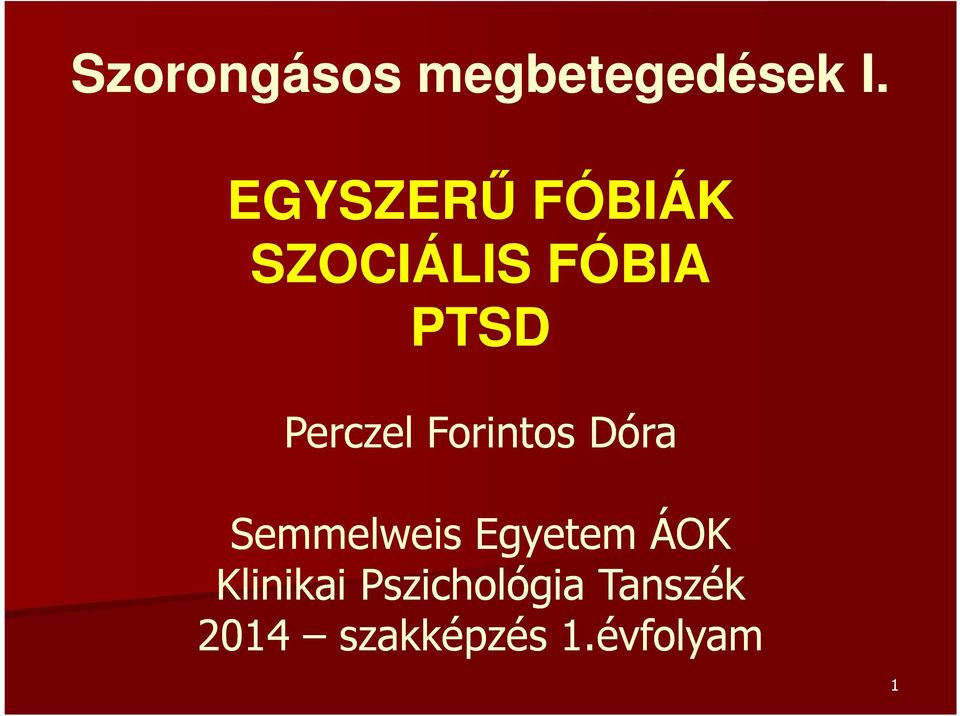 Perczel Forintos Dóra Semmelweis Egyetem