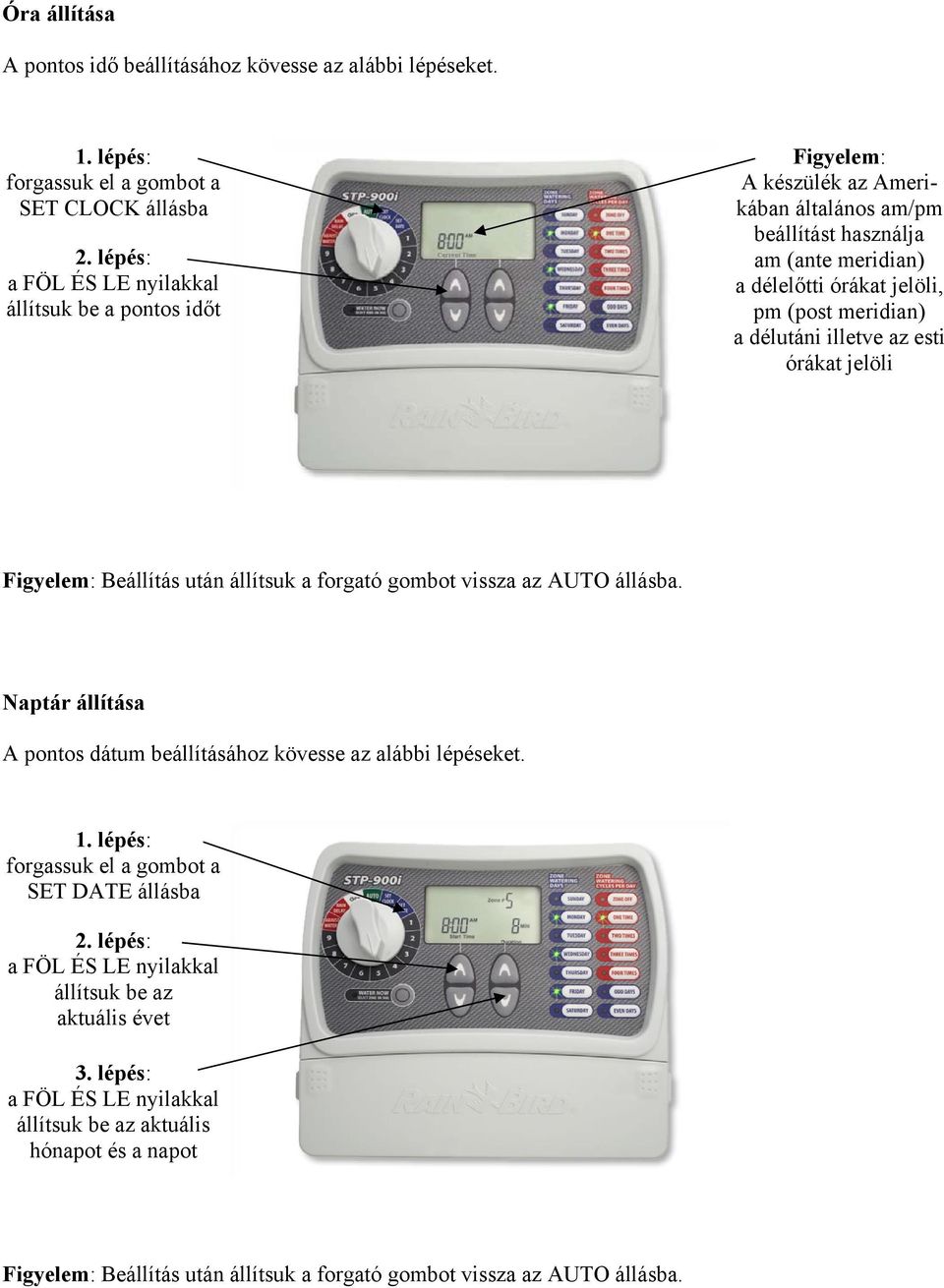 STPi időkapcsoló Programozási útmutató - PDF Ingyenes letöltés