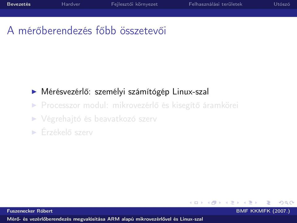 Linux-szal Processzor modul: mikrovezérlő