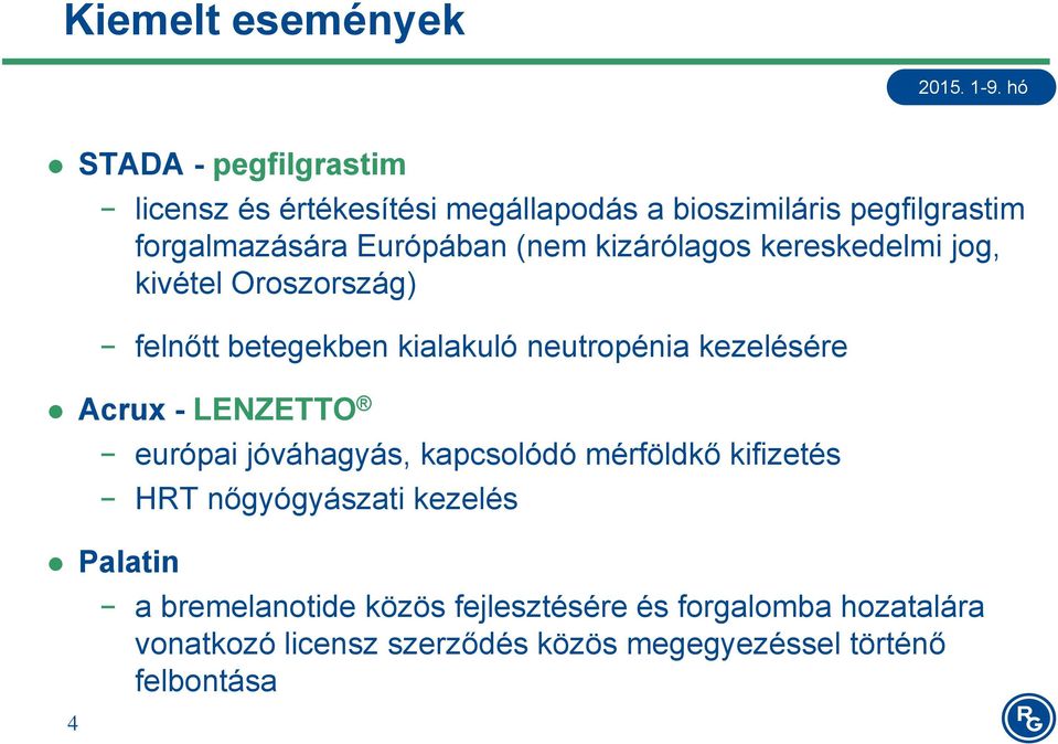 neutropénia kezelésére Acrux - LENZETTO európai jóváhagyás, kapcsolódó mérföldkő kifizetés HRT nőgyógyászati kezelés