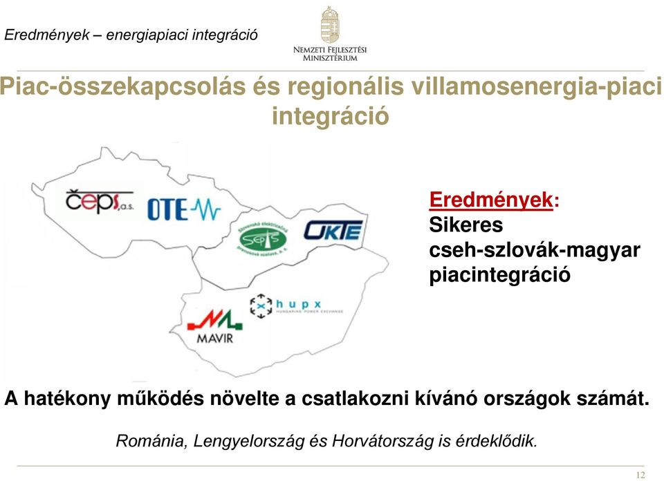 cseh-szlovák-magyar piacintegráció A hatékony működés növelte a