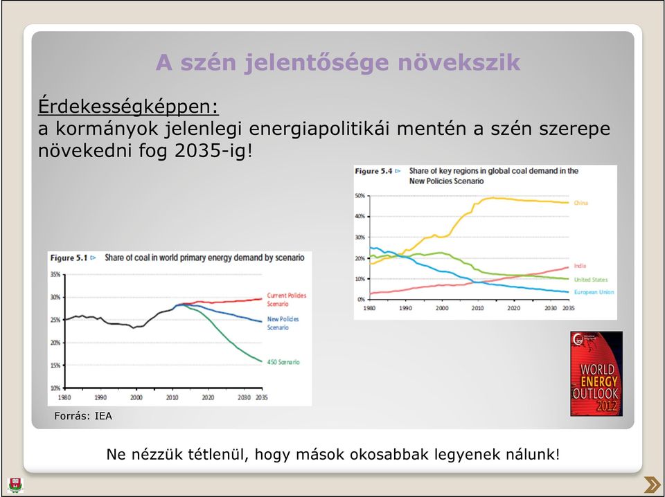 szén szerepe növekedni fog 2035-ig!