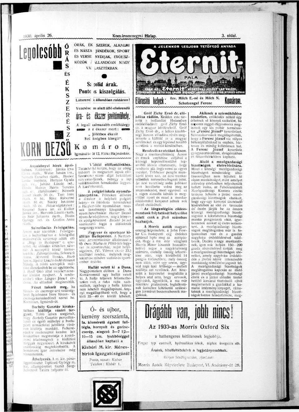 G ó f Z c h y E n ő d., lelkes k s e b b ség hcos e l ő d á s évén m e g smete külföld s mgy séelmeket egy lépsel t o v á b b mentünk evízó k é d é s é b e n. l«g.l! c l f l M M É h e m l é k t á g y sobbff z éksze m<j.