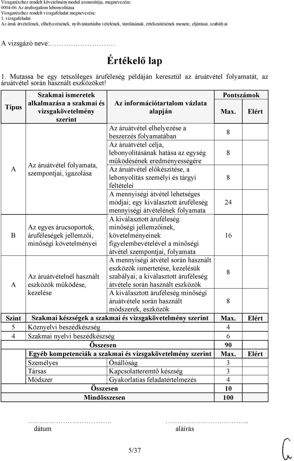 Elért Az áruátvétel elhelyezése a beszerzés folyamatában 8 Az áruátvétel célja, lebonyolításának hatása az egység 8 A működésének eredményességére Az áruátvétel folyamata, Az áruátvétel előkészítése,