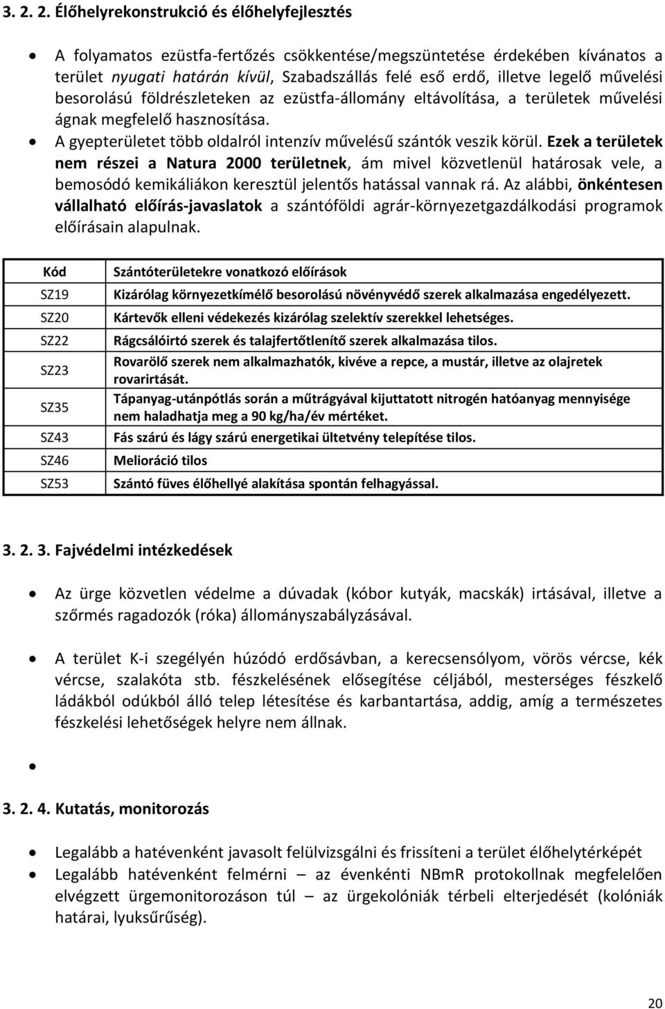 Ezek a területek nem részei a Natura 2000 területnek, ám mivel közvetlenül határosak vele, a bemosódó kemikáliákon keresztül jelentős hatással vannak rá.