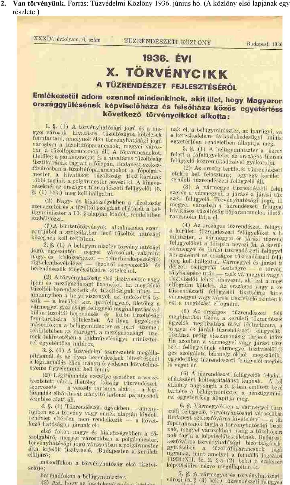 Közlöny 1936. június hó.