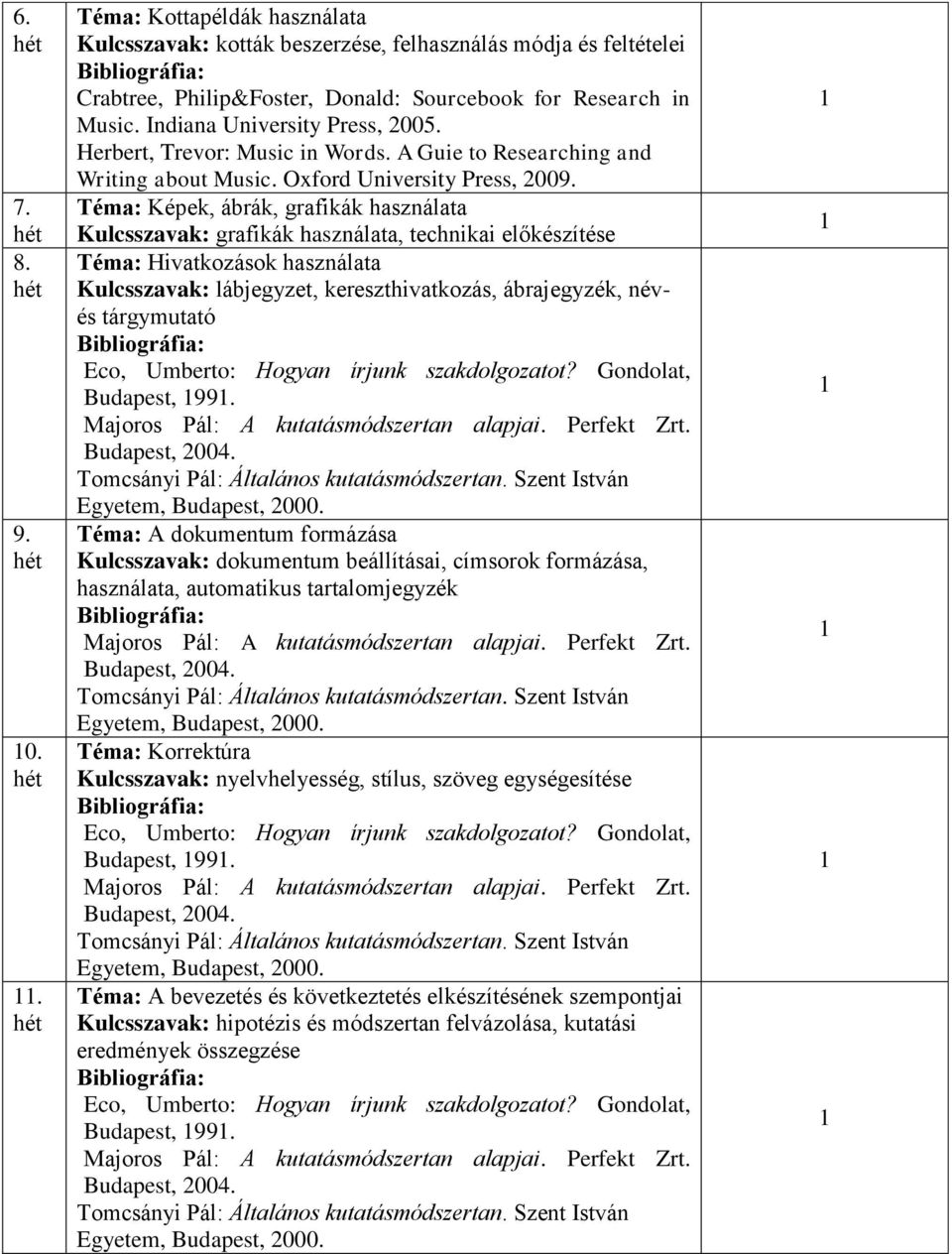 Téma: Képek, ábrák, grafikák használata Kulcsszavak: grafikák használata, technikai előkészítése Téma: Hivatkozások használata Kulcsszavak: lábjegyzet, kereszthivatkozás, ábrajegyzék, névés