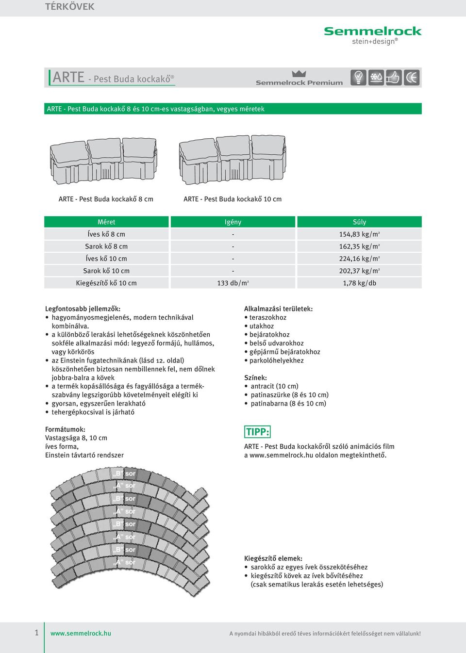 224,16 kg/m 2 202,37 kg/m 2 1,78 kg/db Legfontosabb jellemzők: hagyományosmegjelenés, modern technikával kombinálva.