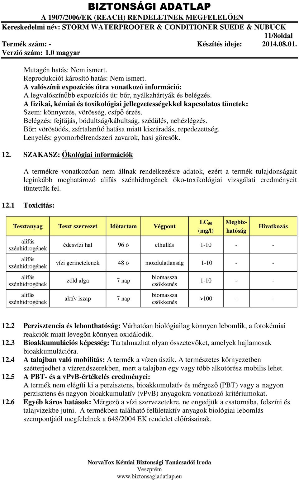 Bőr: vörösödés, zsírtalanító hatása miatt kiszáradás, repedezettség. Lenyelés: gyomorbélrendszeri zavarok, hasi görcsök. 12.