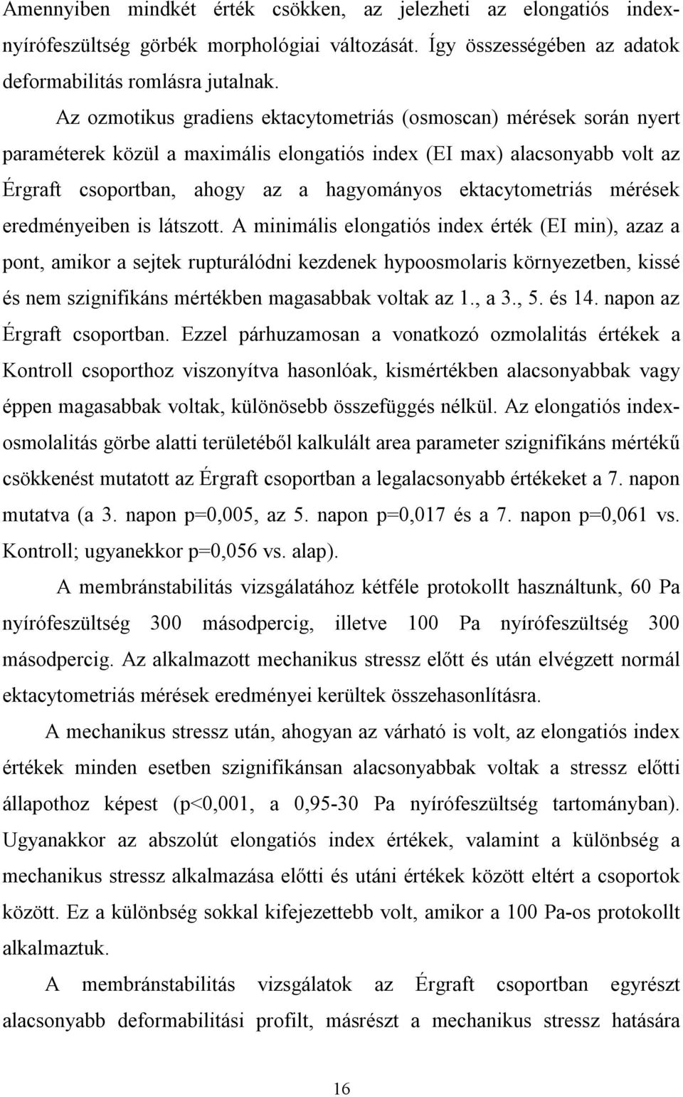ektacytometriás mérések eredményeiben is látszott.