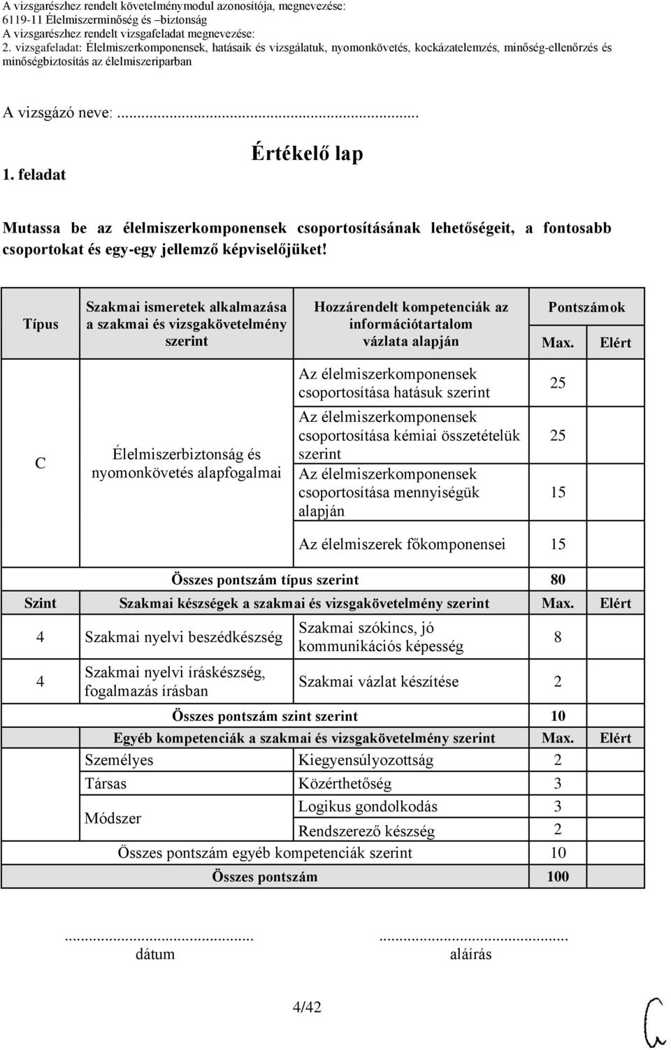 Elért Az élelmiszerkomponensek csoportosítása hatásuk szerint 25 C Élelmiszerbiztonság és nyomonkövetés alapfogalmai Az élelmiszerkomponensek csoportosítása kémiai összetételük szerint Az