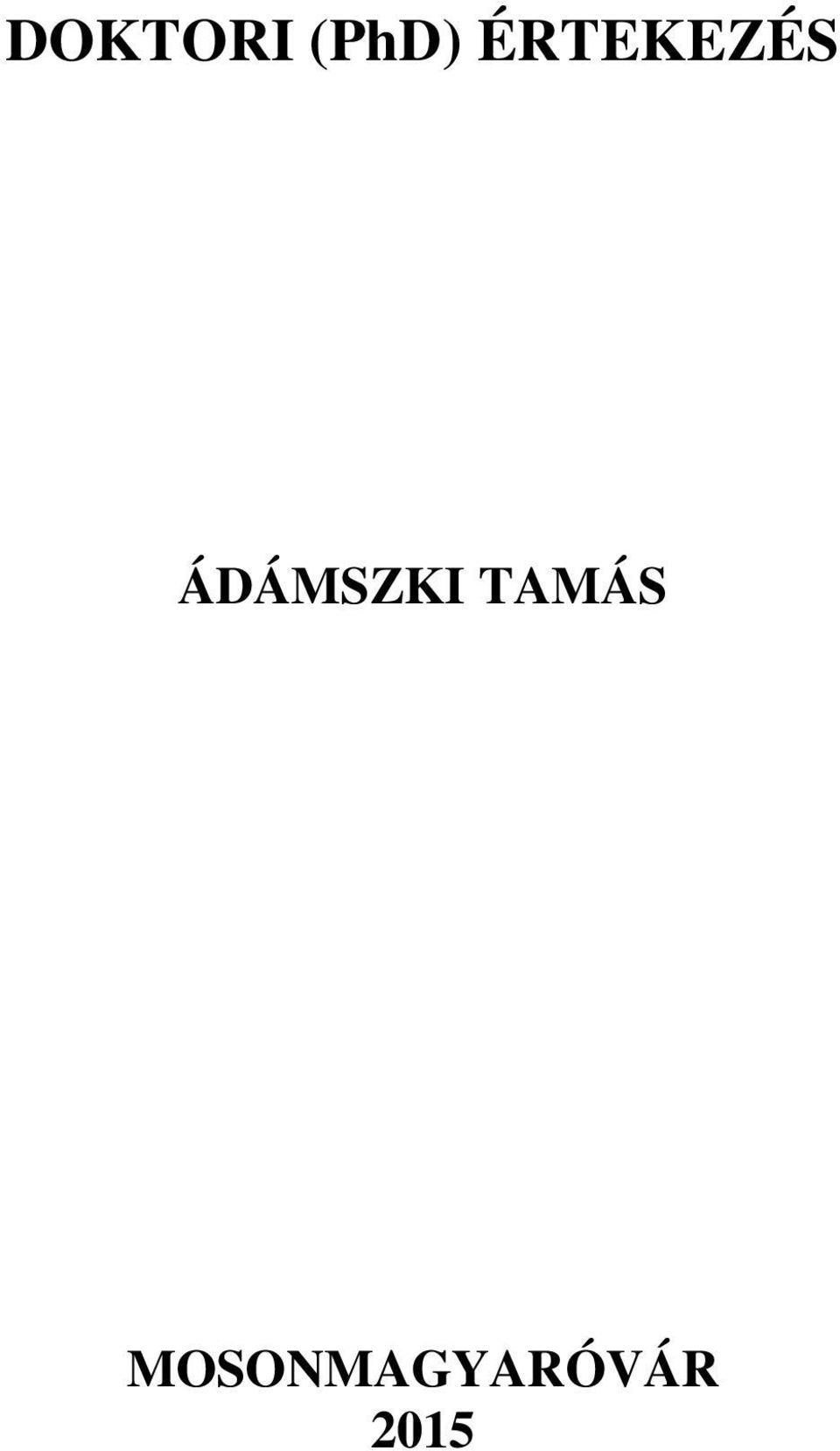 ÁDÁMSZKI TAMÁS
