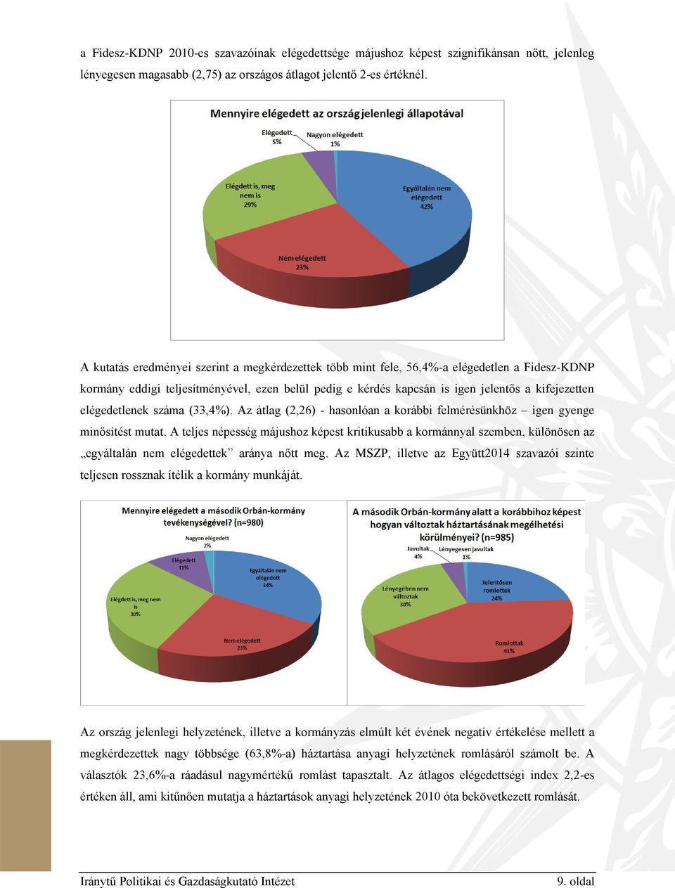 elégedetlenek száma (33,4%). Az átlag (2,26) - hasonlóan a korábbi felmérésünkhöz igen gyenge minősítést mutat.