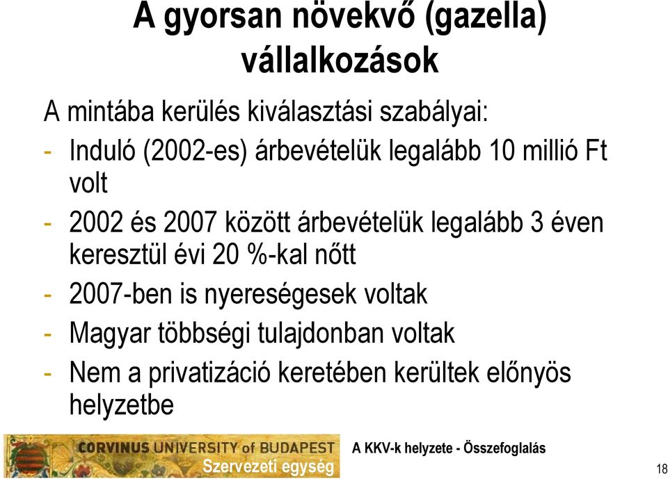 árbevételük legalább 3 éven keresztül évi 20 %-kal nőtt - 2007-ben is nyereségesek