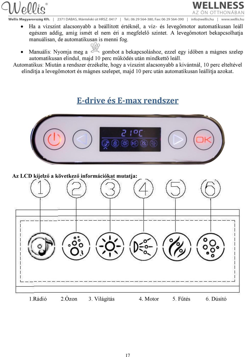 Manuális: Nyomja meg a gombot a bekapcsoláshoz, ezzel egy időben a mágnes szelep automatikusan elindul, majd 10 perc működés után mindkettő leáll.