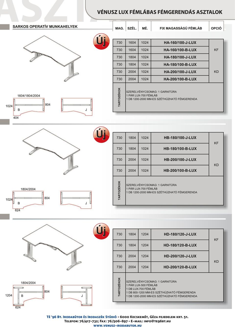 1024 HB-180/100-B-LUX 2004 1024 HB-200/100-J-LUX 2004 1024 HB-200/100-B-LUX 1804 1204 HD-180/120-J-LUX