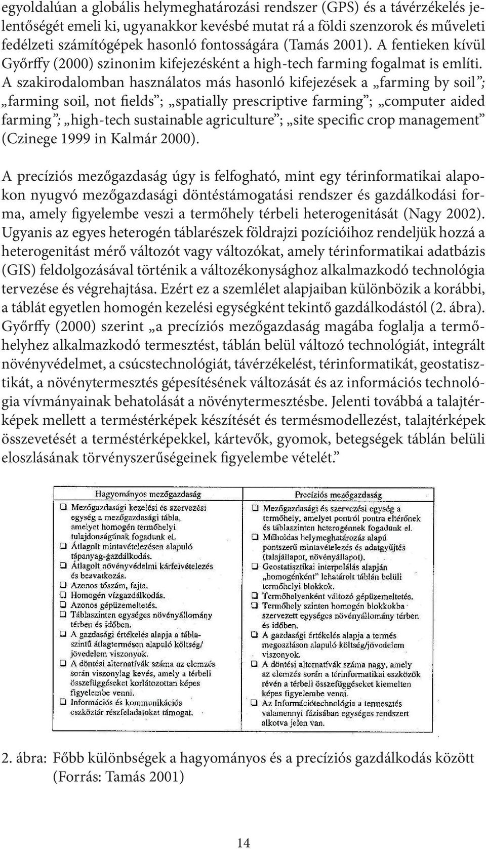 A szakirodalomban használatos más hasonló kifejezések a farming by soil ; farming soil, not fields ; spatially prescriptive farming ; computer aided farming ; high-tech sustainable agriculture ; site