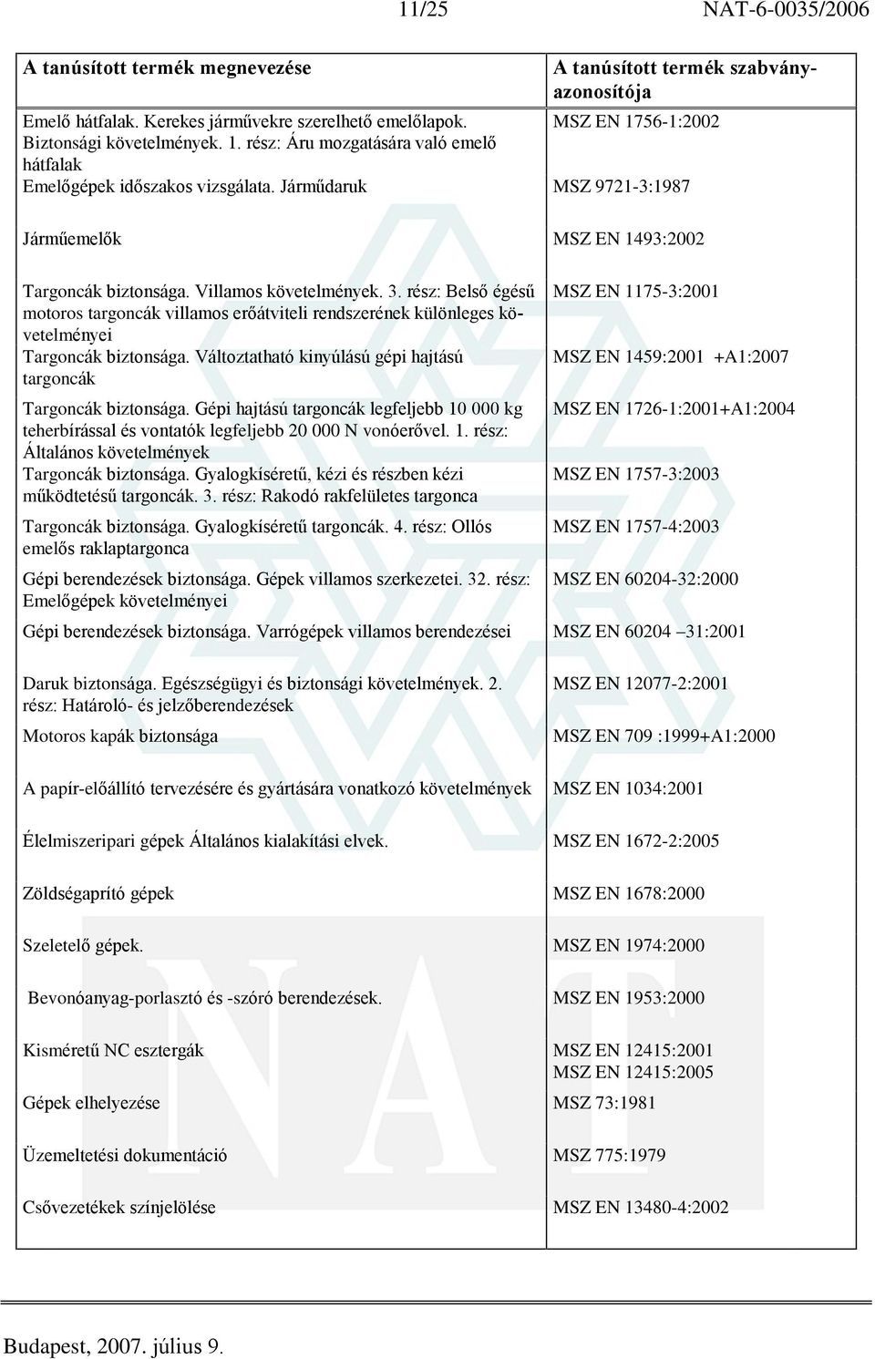 rész: Belsõ égésû motoros targoncák villamos erõátviteli rendszerének különleges követelményei Targoncák biztonsága. Változtatható kinyúlású gépi hajtású targoncák Targoncák biztonsága.